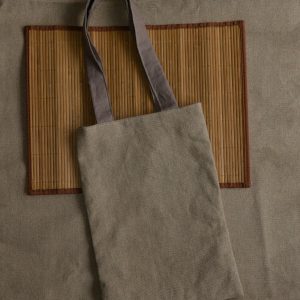 création couture Sac à pain lin et coton